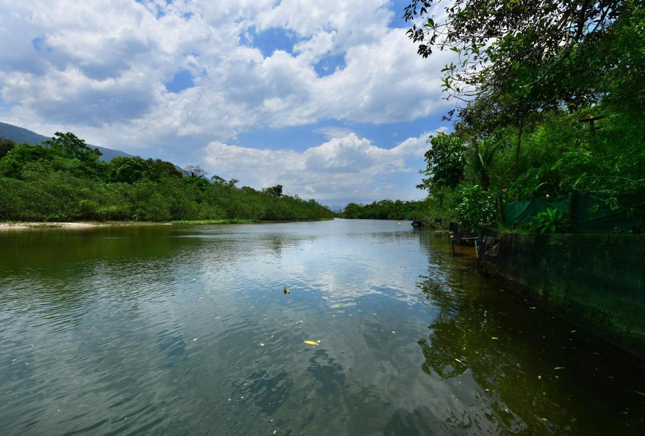 Willa Casa A Beira Do Rio Jaguareguava Na Mata Atlantica Em Bertioga Sp Zewnętrze zdjęcie